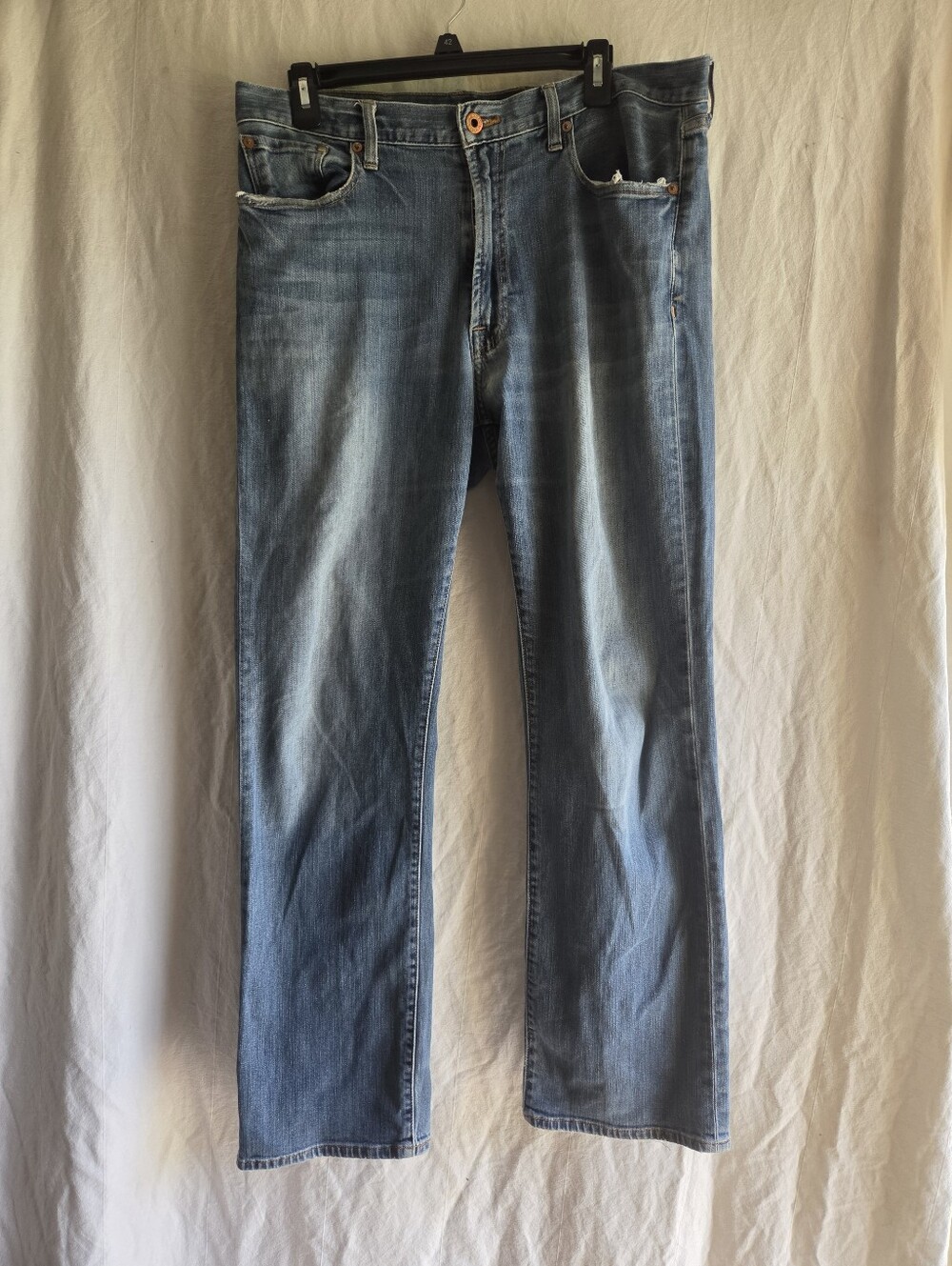 Lucky Brand Jeans 181 Relaxed Straight Mens Sz 34W 30L Y2K Distressed Vintage